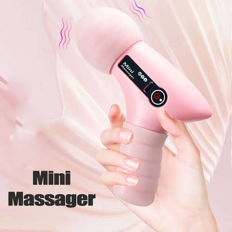 

Mini Massage Massage LCD Screen 6 Heads Gun Muscle Massager Portable Electric Fascia Gun for Neck Foot Body Fascia Gun