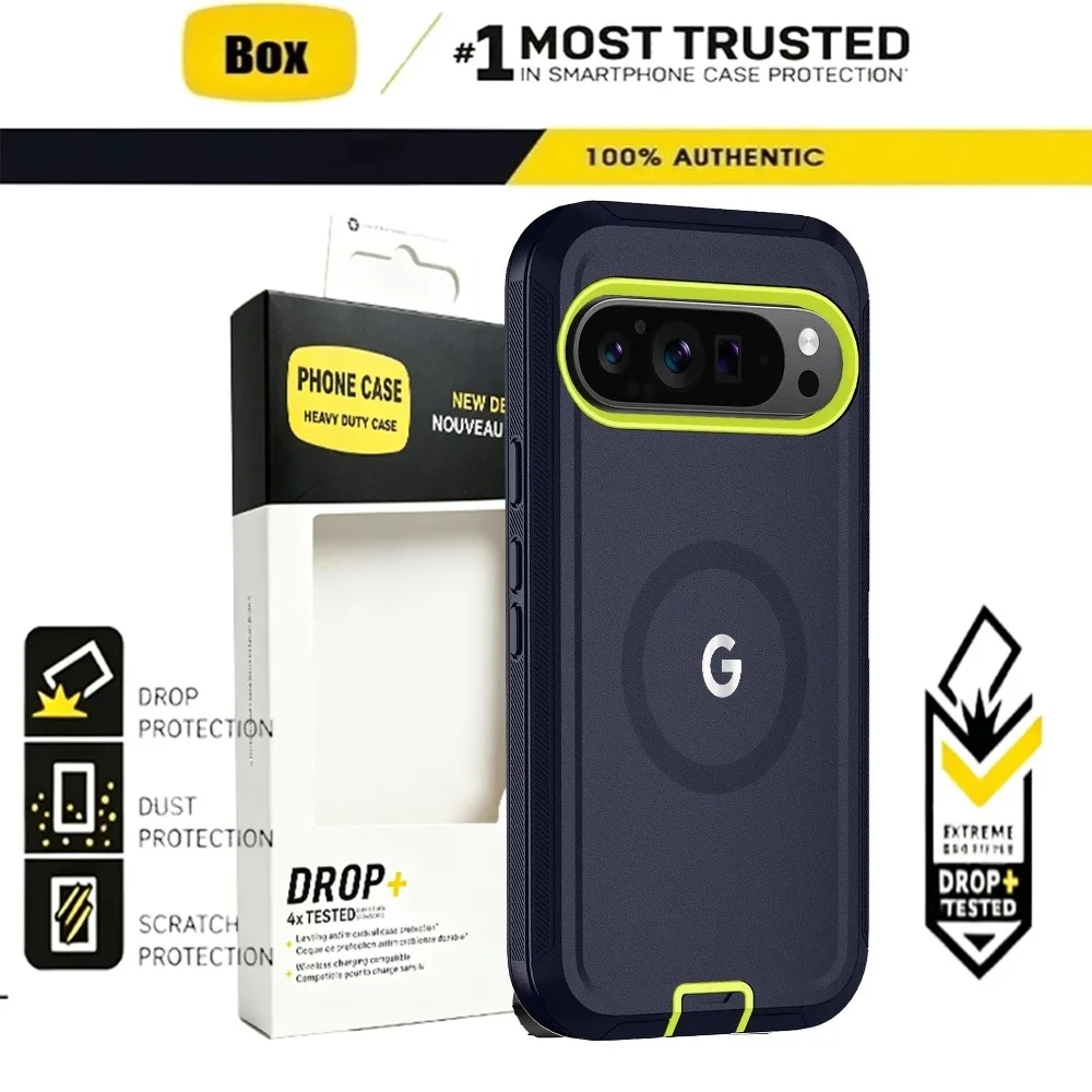 3IN1 Military Grade Heavy Armor OTT-Box Case For Google Pixel 11 Pro XL 10A 9A Pro for Magsafe Defender Shockproof Protect Cover