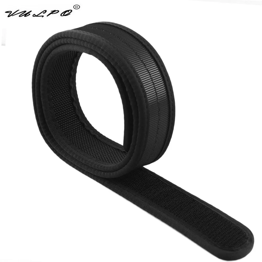 VULPO-Cinto Interno para Homens, Liberação Rápida Loop Liner, Cinto de Nylon, Caça, Tiro Airsoft, 1.5"