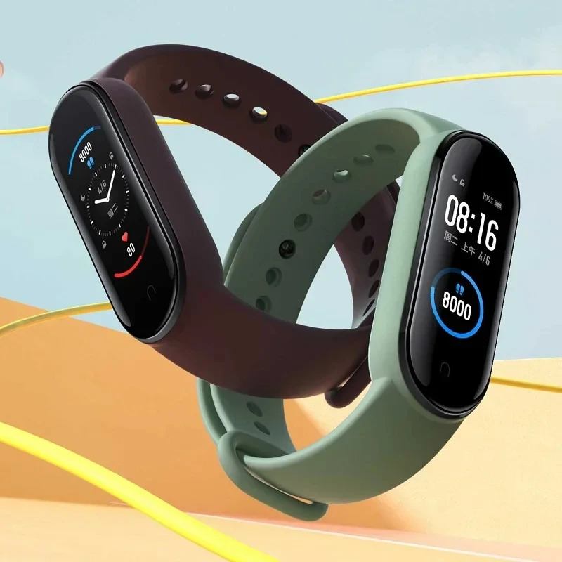 Strap Für Xiaomi Mi Band 7 6 Uhrenarmbänder Miband 6 NFC silikon Hohe qualität Ersatz correa mi band 7 6 3 4 5 Uhr Sport bands