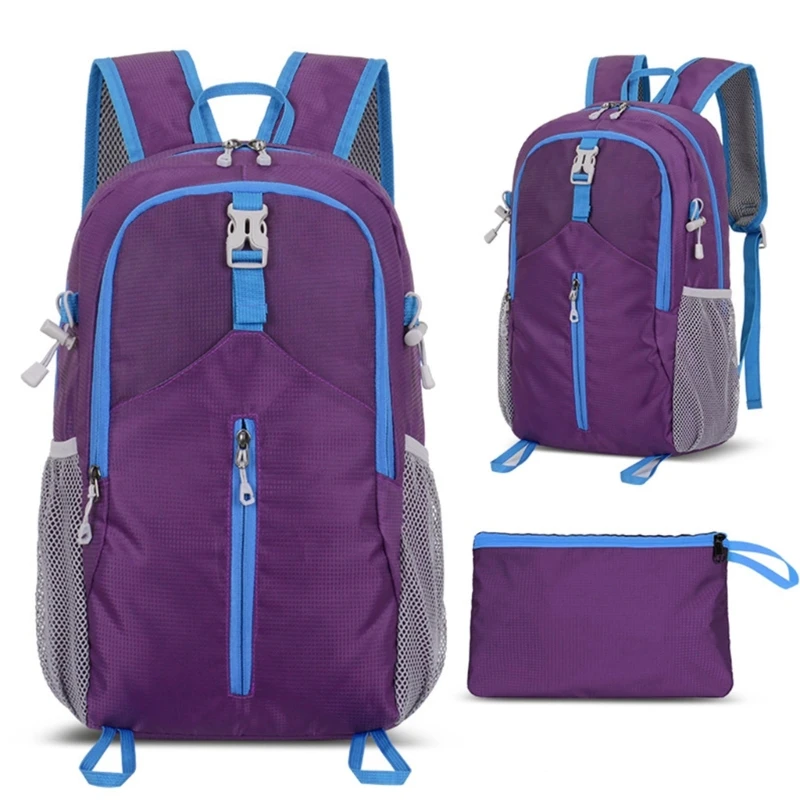 E74B Small Backpack Foldable Backpack School Backpack Hiking Backpack Travel Backpack Casual Daypacks for Outdoor Sports