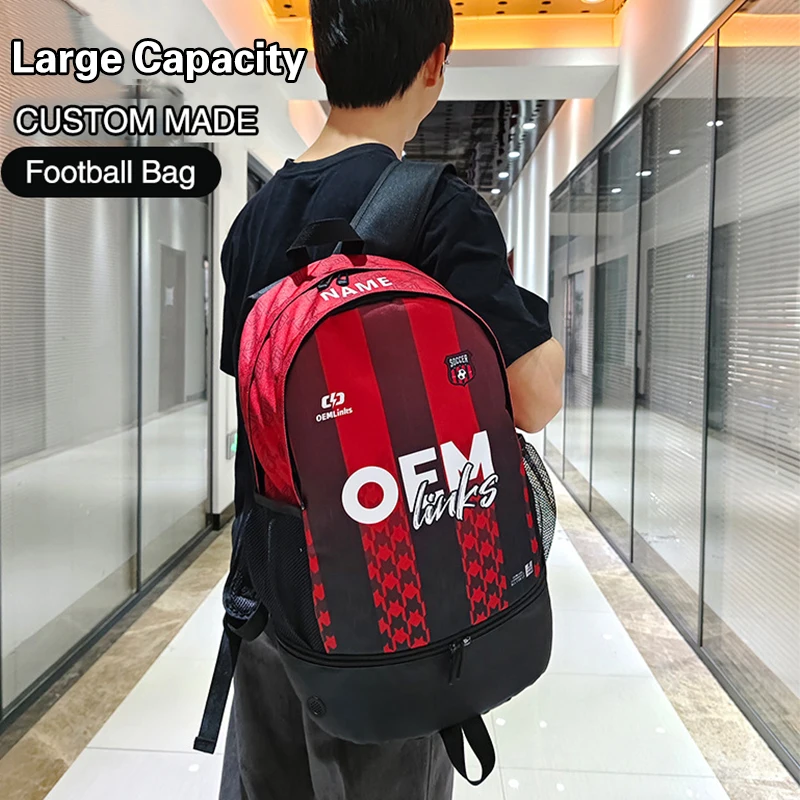 Custom Basketball Backpack Large Sports Bag football club backpack personality customization Print name soccer Training Package