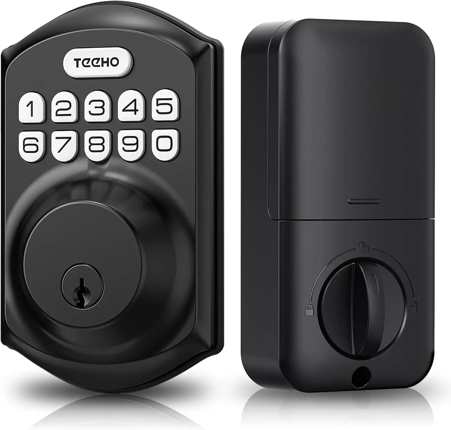 

Keyless Entry Smart Deadbolt Lock with Keypad, Auto Lock, Easy Install for Front Door - Matte Black