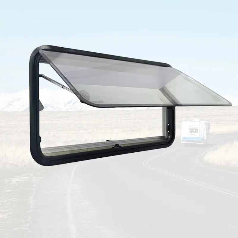 

RV Camper Accessories Double Pane Acrylic Glass Caravan Window 1450*550 Mm Screen Van Camper RV Window