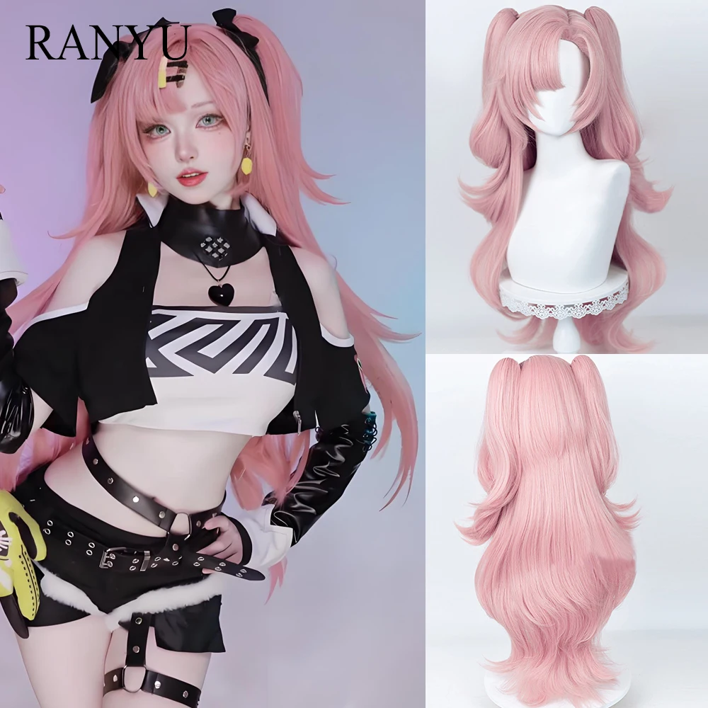 

Zenless Zone Zero Nicole Demara Wig Synthetic Long Straight Pink Game Cosplay Hair Heat Resistant Wig for Party