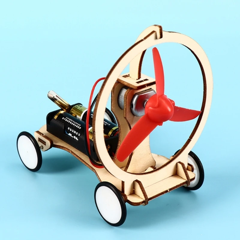 Physical Electric Wind Car Model Activity Wind Power Car Toy for Science