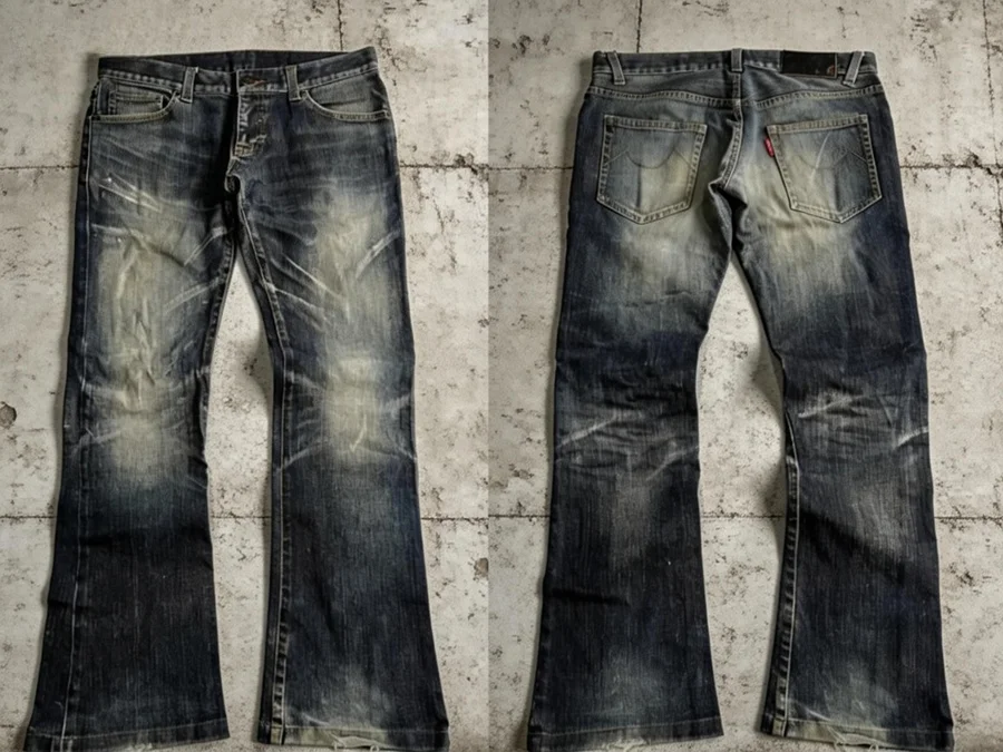 Roupas Casuais Retro Americanas Y2K Hip Hop Goth, Calças Largas Oversized para Mulheres, Jeans Lavados para Homens