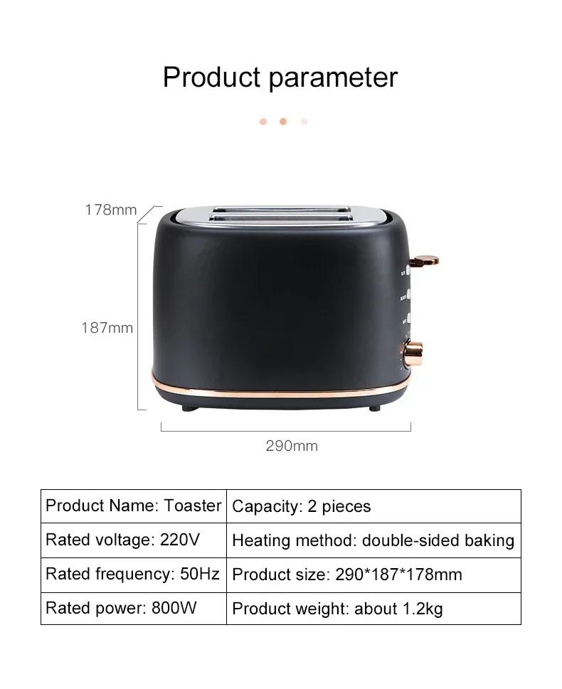 Automatyczny toster toster Grill 2 kromki do gotowania chleba tosty piekarnik domowy elektryczny podgrzewacz maszyna do pieczenia śniadaniowej