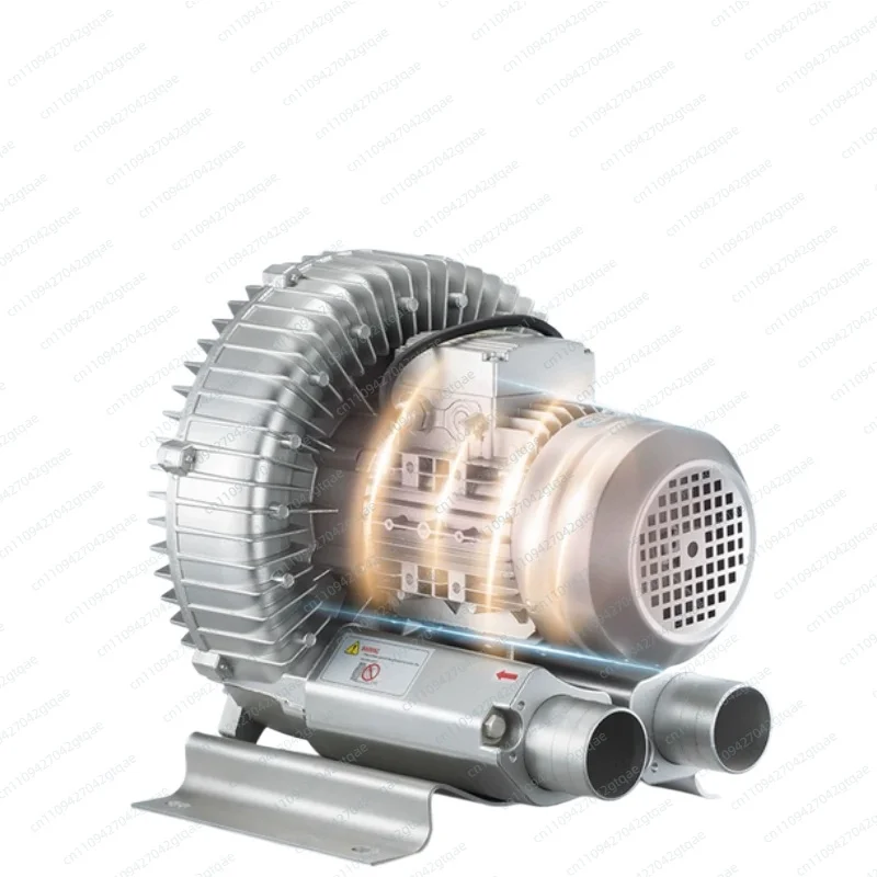 220V 750W Single Three High Pressure Vortex Fan Air Pump Axial Flow Vortex Fan Oxygen Booster Pump Silent High Pressure Blower