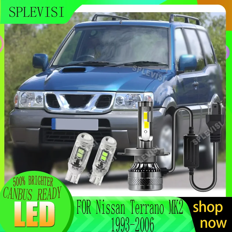 

Designed for easy DIY installation plug & play LED headlight For Nissan Terrano MK2 1993 1994 1995 1996 1997 1998 1999 2000-2006