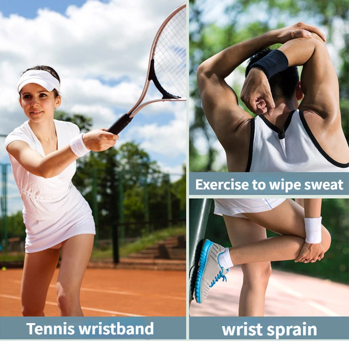 1PC kolorowa bawełna unisex opaska sportowa opaska na nadgarstek ochraniacz na nadgarstek siłownia bieganie sport bezpieczeństwo wsparcie nadgarstka