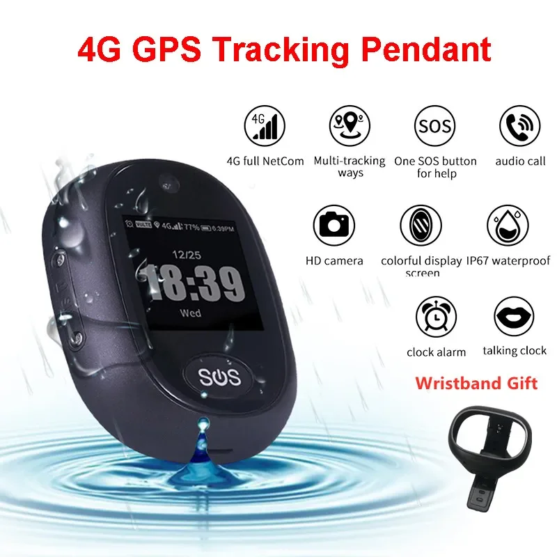 

4G GPS Tracker Children HD Camera Waterproof IP67 Mini Kids GPS Tracker SOS Geo-fence Child GPS Locator WiFi Audio Call Free APP