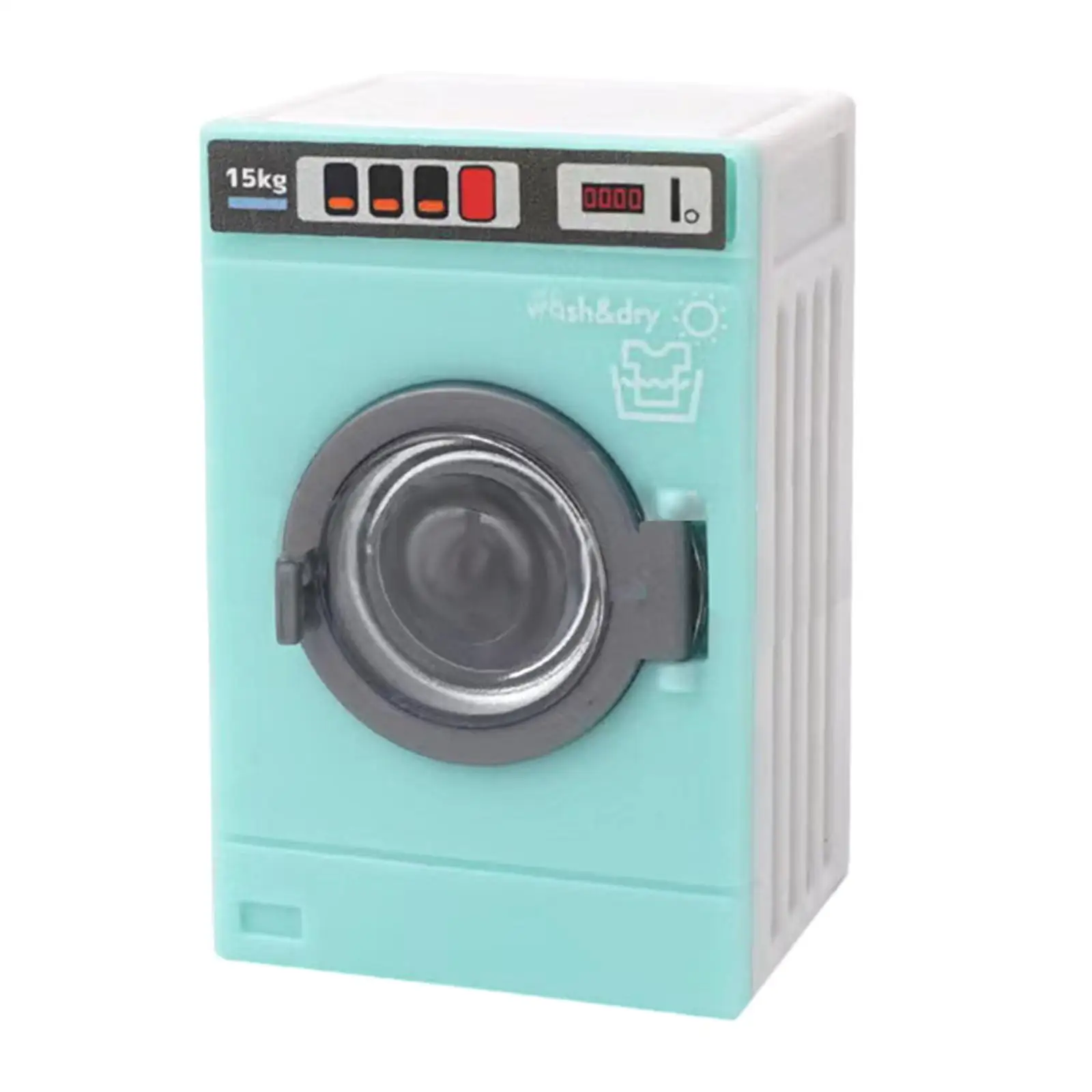 Dollhouse Miniature Washing Machine Washer Simulation Accessories Home Appliance Drum Washing Machine Model for Party Favors