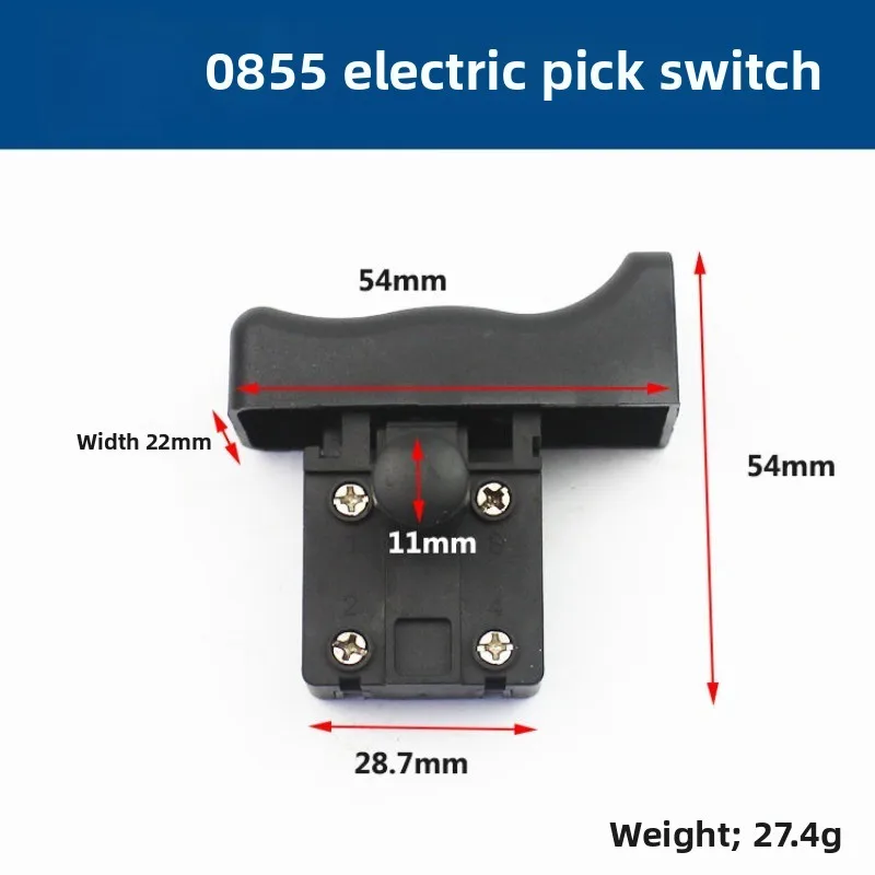 Electric Demolition Hammer Trigger Switch, Power Tool Replacement Switch for Demolition Hammer, 27.4g