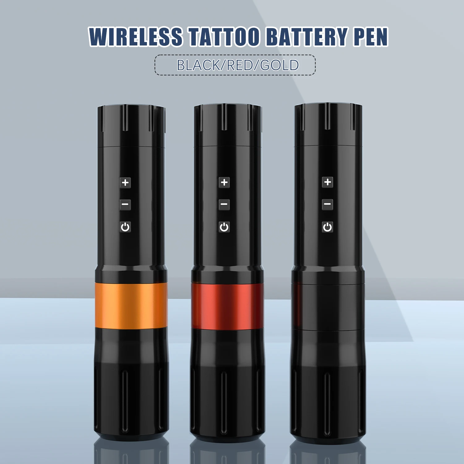 Wireless Tattoo Machine Pen Cartridge 9000rpm Battery Powered Rotary with 1500mAh Power Pack LED Digital Display Portable Design