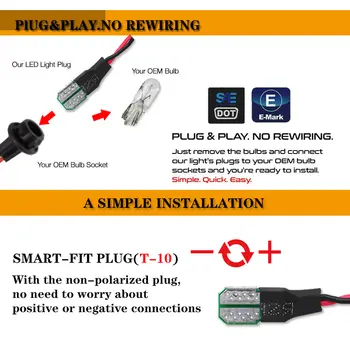 iJDM琥珀色/紅色全LED前後側標誌燈,適用於1973-1979年福特F100 F150 Bronco,替換原廠琥珀色/紅色側標誌燈 8 最佳銷售 LED福特標誌 - №8