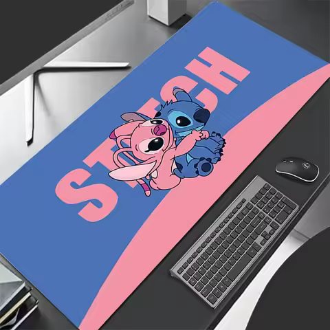Cartoon Anime Mouse Pad Stitch Keyboard Pad Desk Mat Angel Gaming Accessories Home Lilo Mousepad Boys Girls Man Table Mat