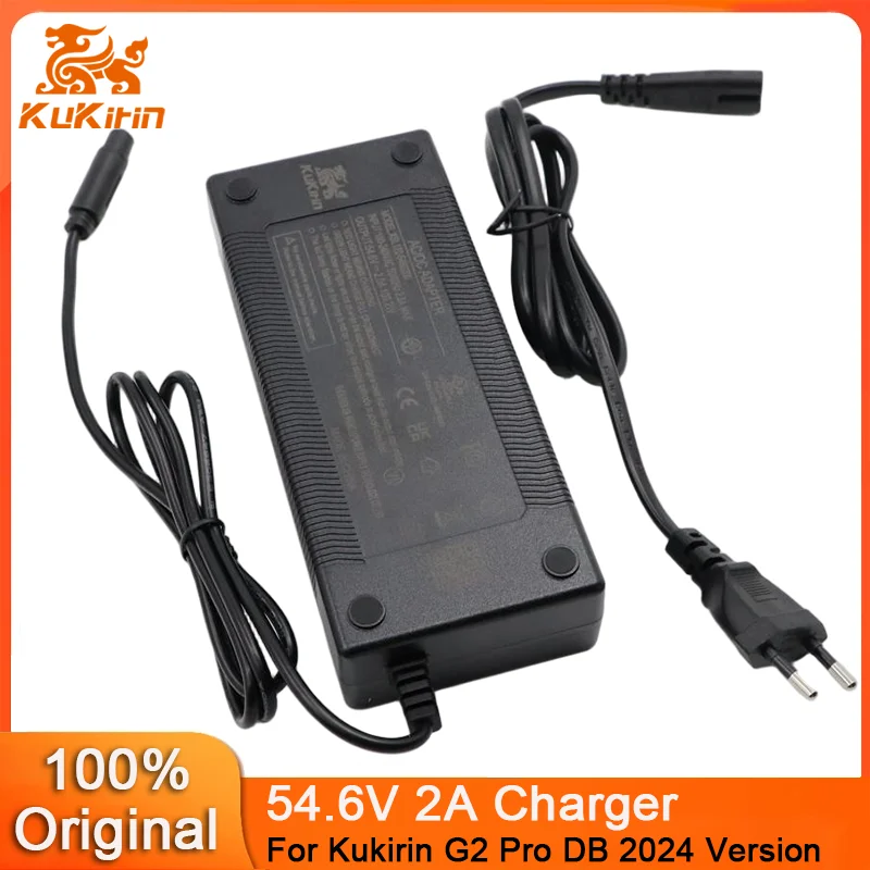 

Original 54.6V 2A Charger for Kukirin G2 PRO DB 2024 Version Electric Scooter Lithium Battery Charger 3 Prong Power Adapter Part