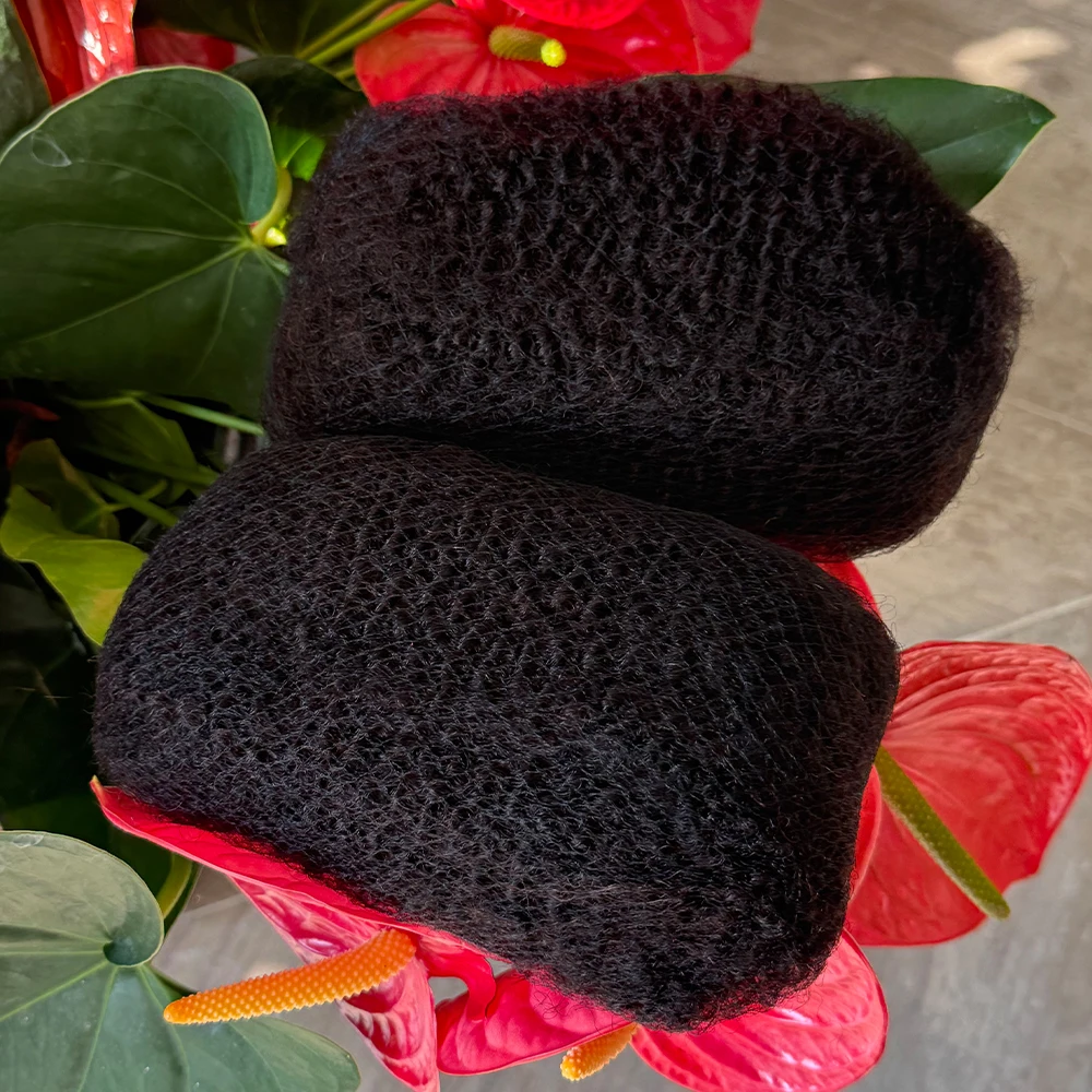 الأفرو غريب مجعد الكروشيه الشعر البشري 50 جرام/قطع بالجملة اللون الطبيعي السائبة شعر ريمي غريب الإنسان تجديل وصلات شعر