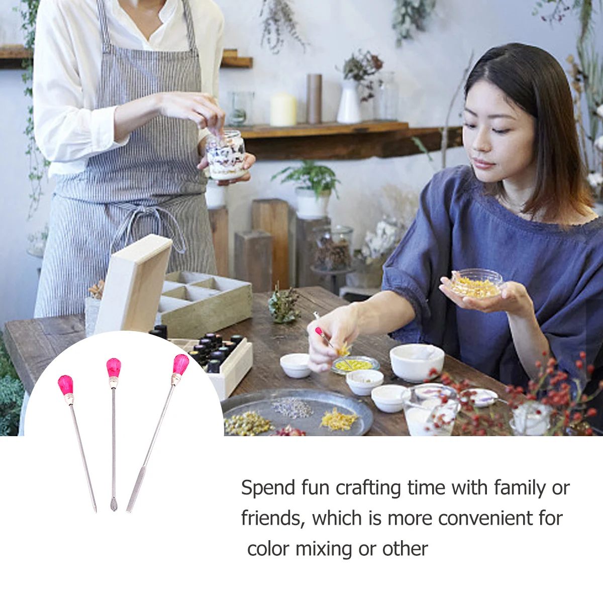 

Glue Epoxy Tool Set DIY Handmade Jewelry Tools Stirring Stick Rhinestones UV Accessories Pricking Bubble Needle Rosy