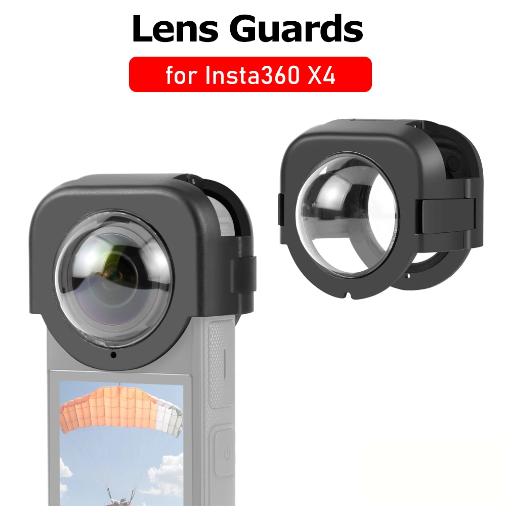 Lens Guard for Insta360 X4 Upgrade Optical Glass Lens Guards Protective Cover for Insta 360 X4 Protector Replacement Accessories