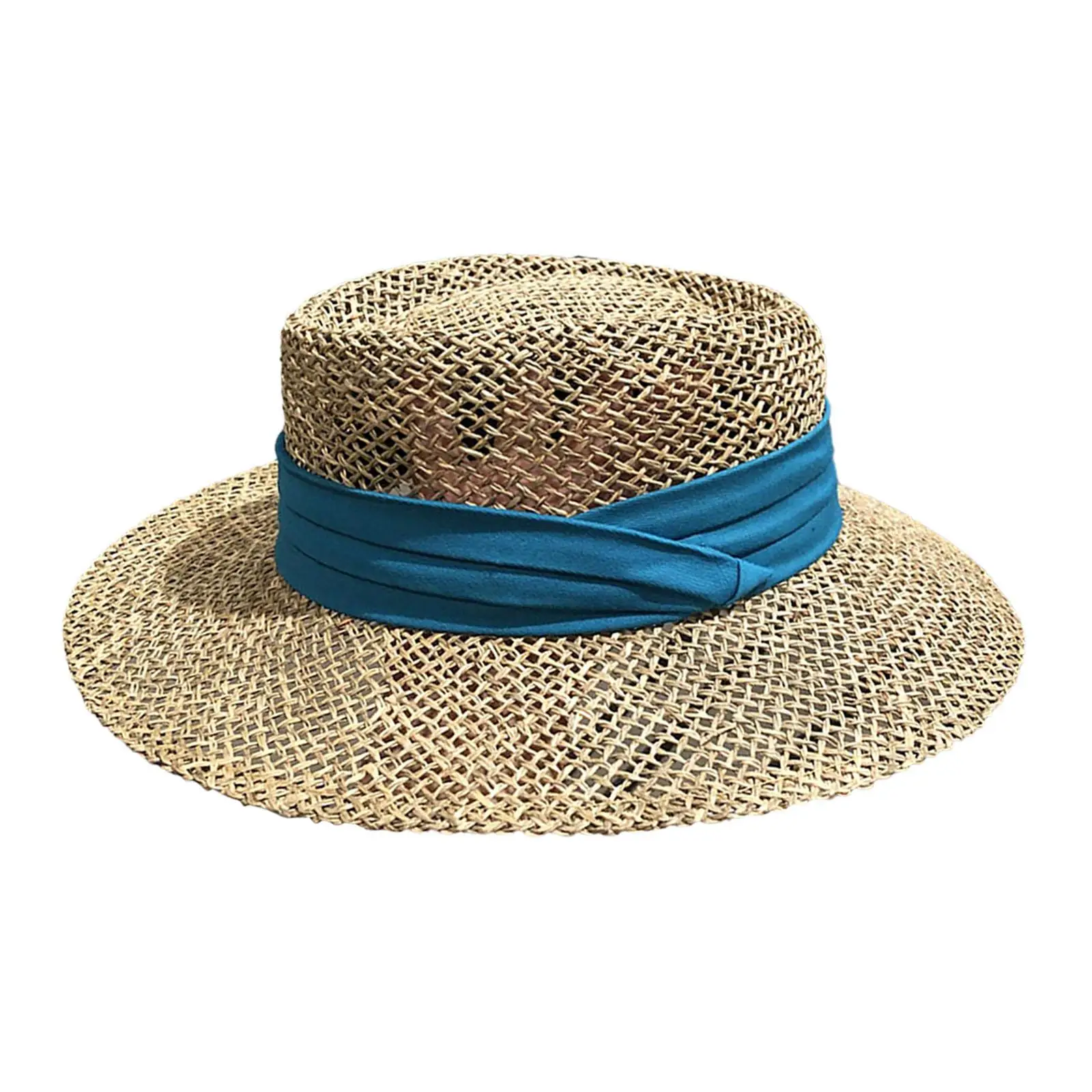Sun Protective Travel Hat for Women Papyrus Beach Summer Cap Wide Brim Breathable Ladies Visor Hat