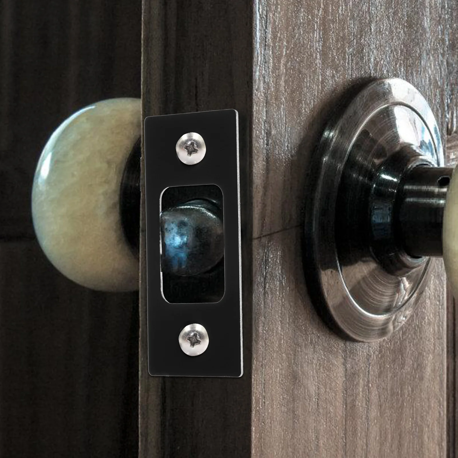 

Lock Tongue Buckle Strike Plate Door Latch Cover Wooden Doors Stainless Steel Deadbolt Security Metal Reinforcement Hardware