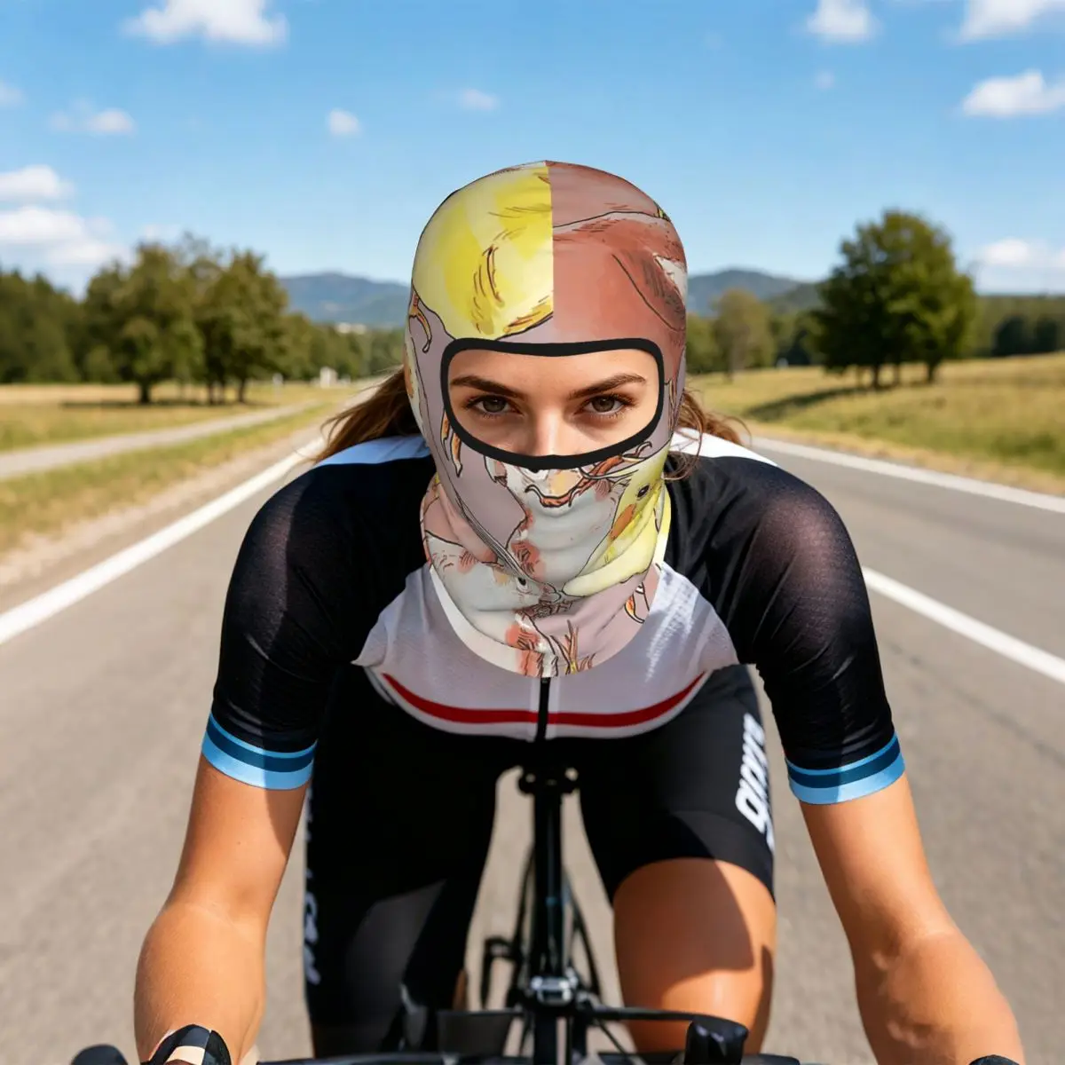 Cute Cockatiel Bird Breathable Thin Balaclava Full Face Mask Sun Protection Neck Gaiter For Motorcycle Cycling Fishing Outdoor