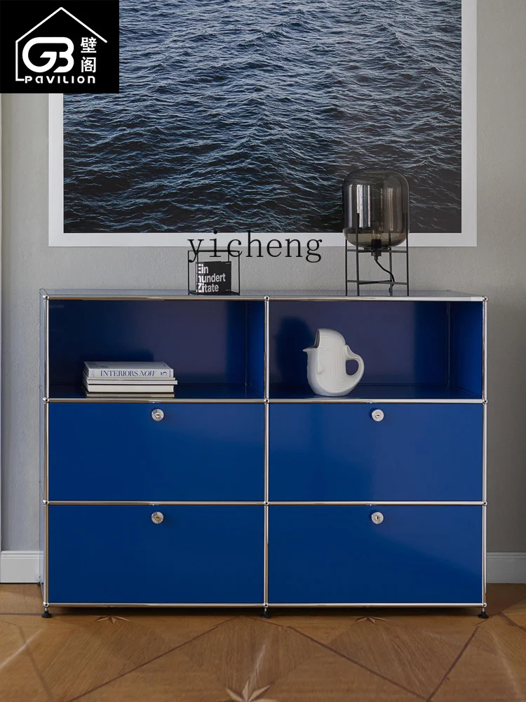 ZC USM Haller Sideboard Cabinet Indoor Living Room Stainless Steel Modular Storage Cabinet for Accessories