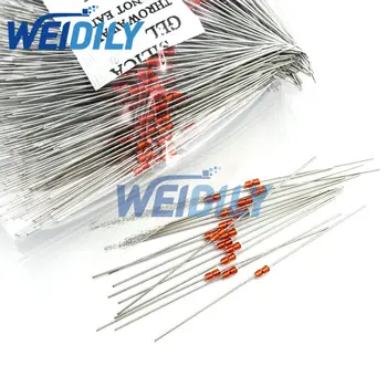 10PCS 열 저항기 NTC MF58 3950 B 5% 1K 2K 5K 10K 20K 50K 100K 200K 500K 1M 1/2/3/5/10/K 옴 R 서미스터 센서 MF58B