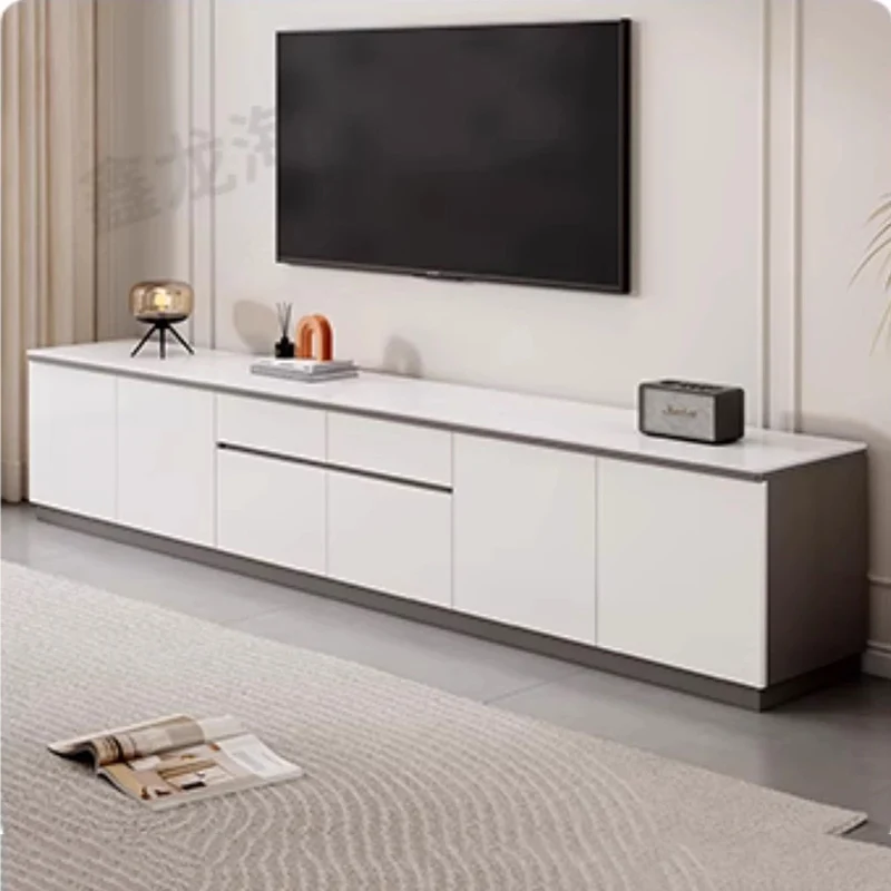 

Solid Wood Storage TV Stands Vintage Vertica White Living Room TV Stands Modern Luxury Rack Suspenso Para Sala Para Tv Furniture