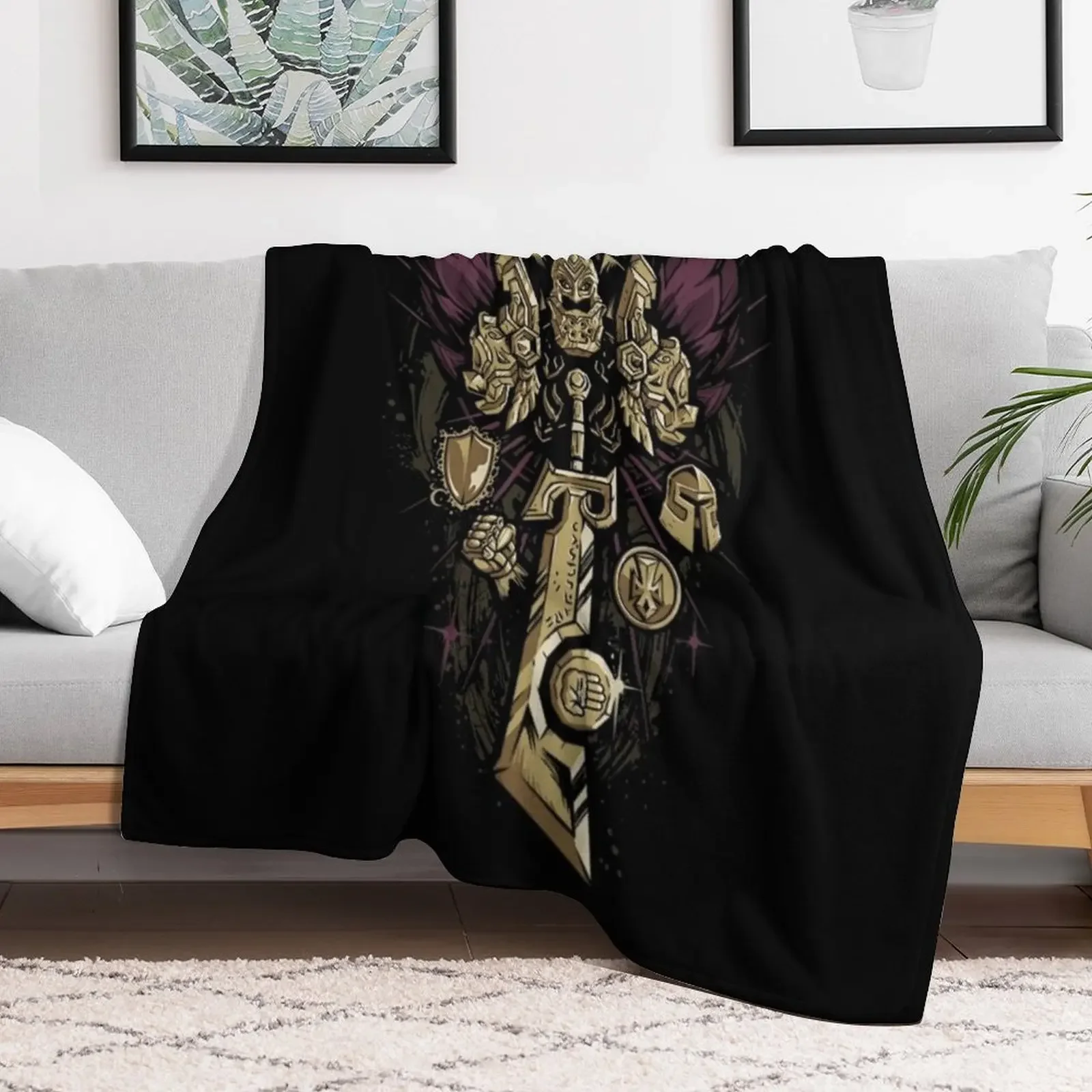 Paladin set 8 Throw Blanket Soft Comfort Blanket for Reading Watching TV
