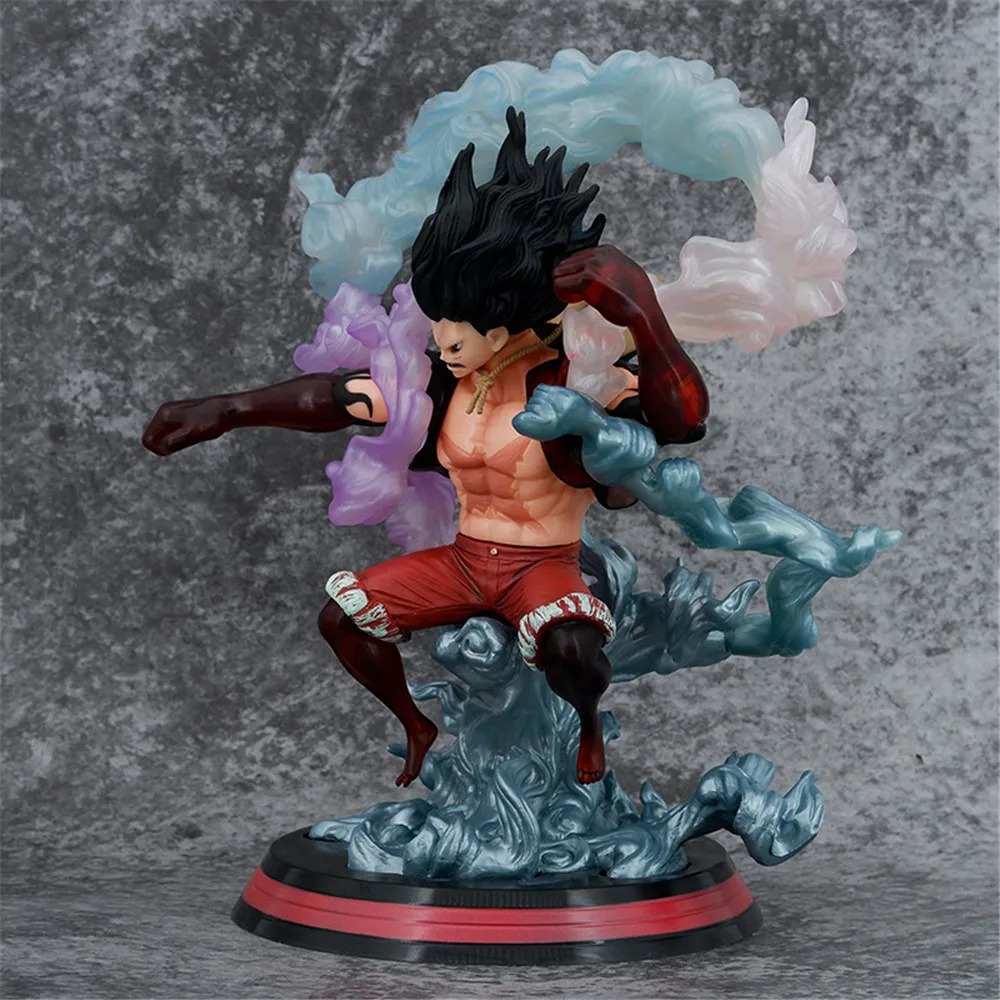 27cm Anime One Piece Monkey D Luffy Gear 4 Battle PVC Action Figure Model Collection Game Statue Kids Toys Gifts Figurine Doll - view 2