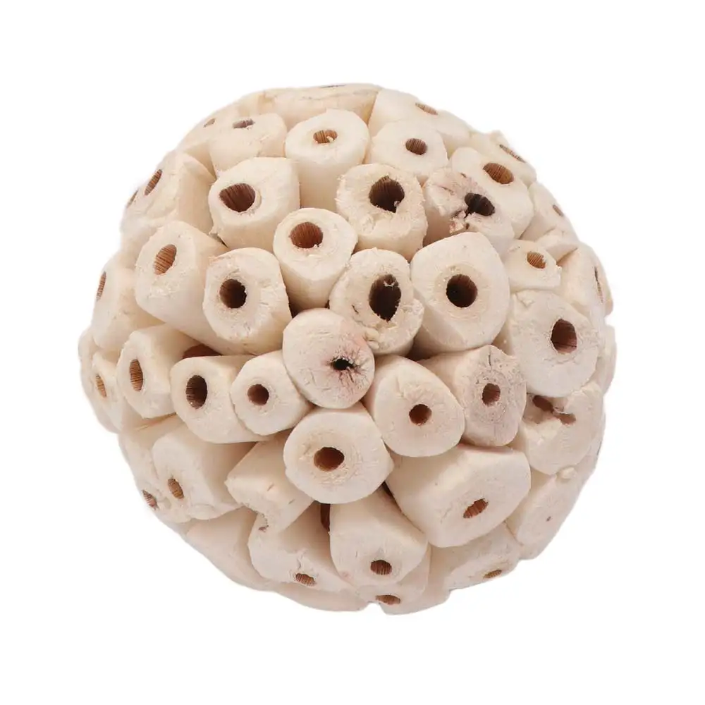 Harmless Natural Parrot Bird Accessories Tooth Grinding Budgies Sola Ball Interactive  Bird  Grinding