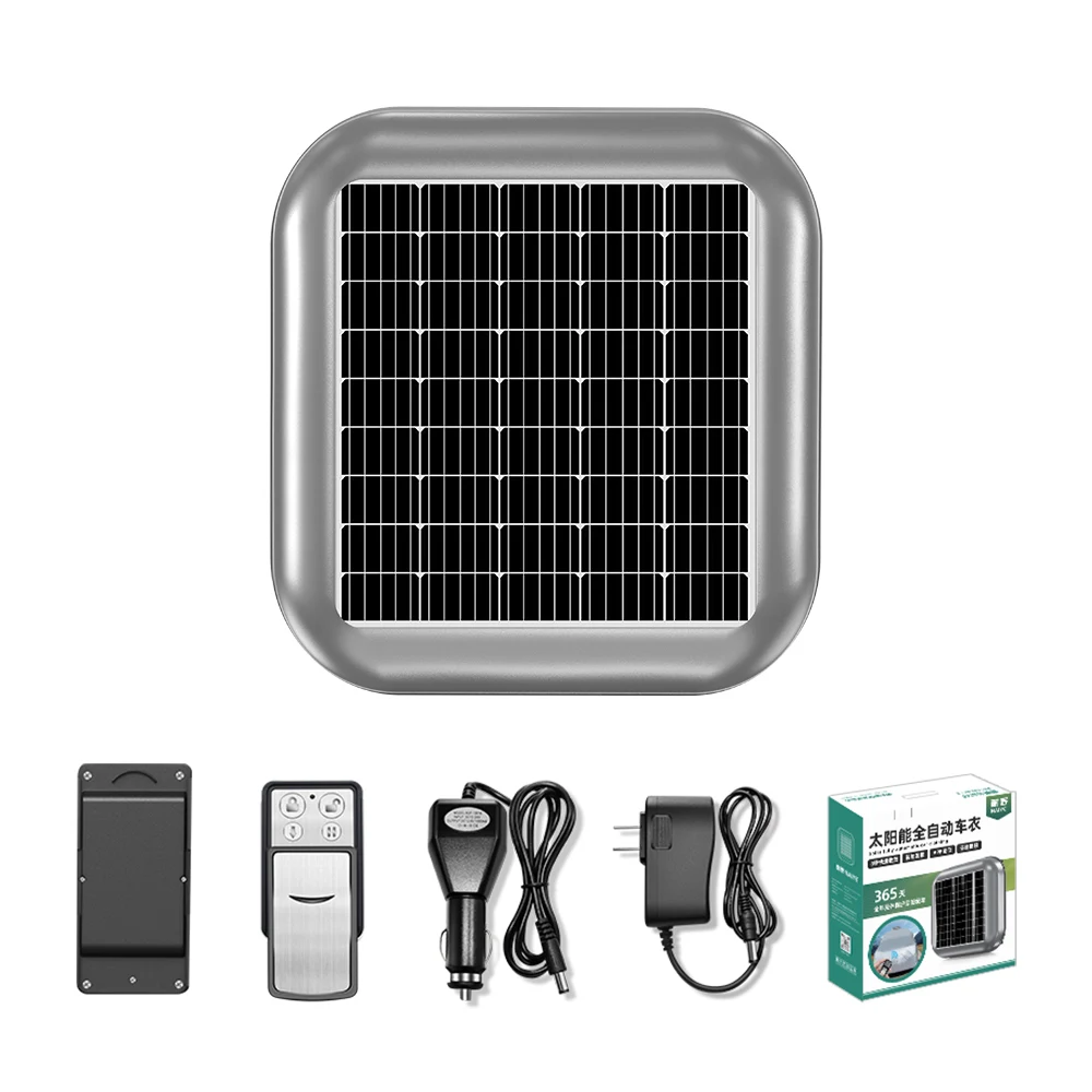 Durable Four Seasons Universal Solar Charging Car Cover Automatic Smart Remote Control Car Suit