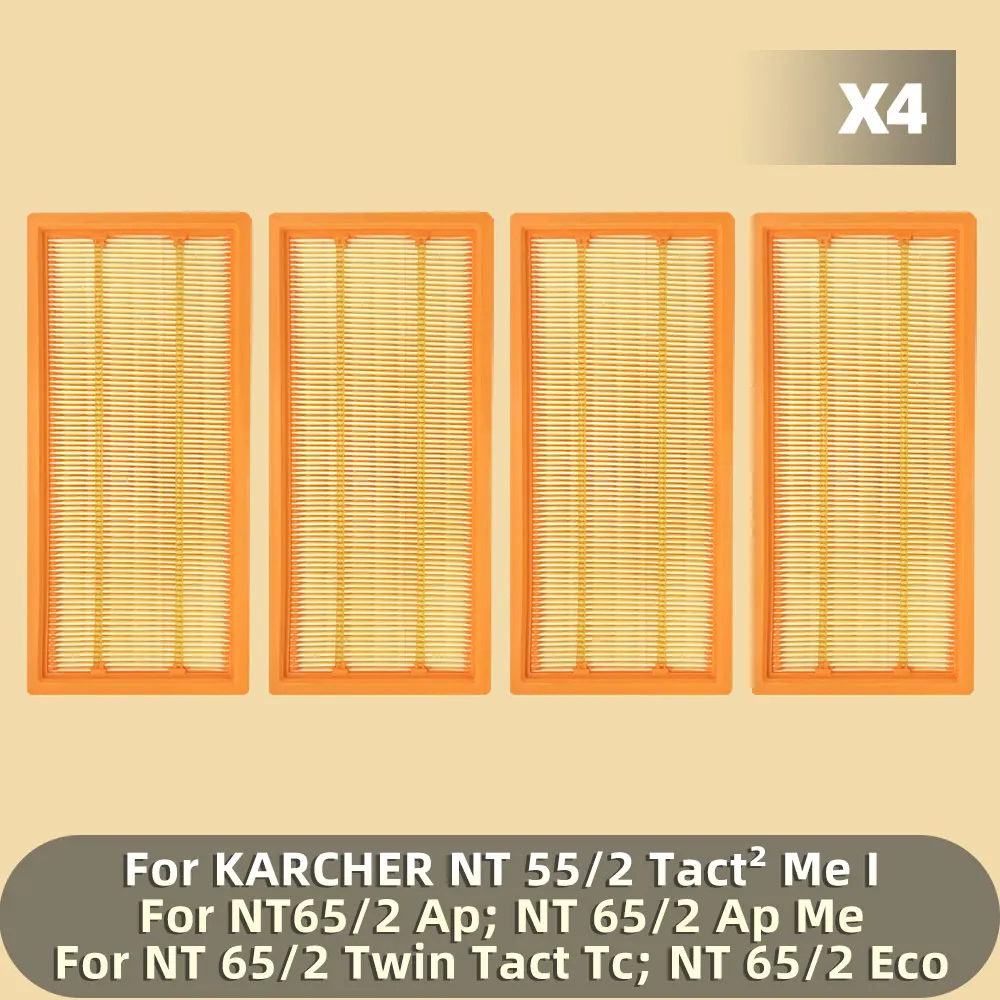 Fit For Karcher NT 65/2, NT 55/2, NT 65/2 Twin Tack Tc, NT 65/2 Eco, NT 65/2 Ap, NT 65/2 Ap Me HEPA Filter Spare Parts Accessory