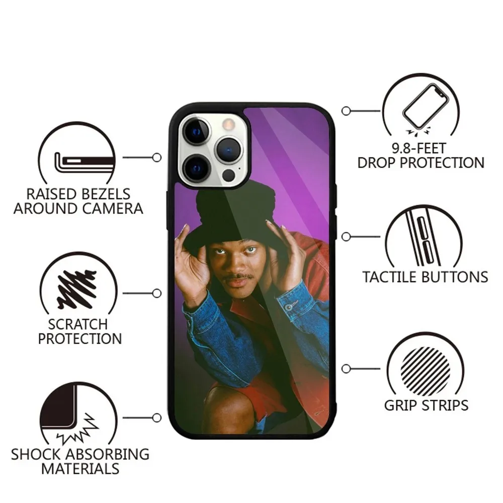 Actor W-Will S-Smith Phone Case For iPhone 16,15,14,13,12,11,Plus,Pro,Max,Mini Magsafe Magnetic Wireless Charging