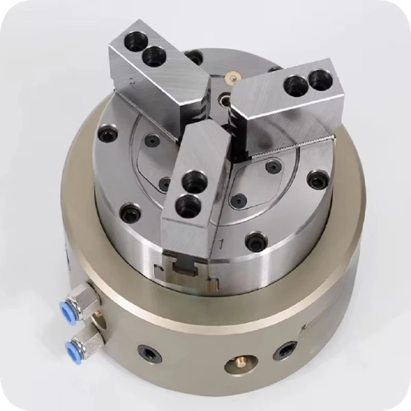 BK130SQ Three Jaw Pneumatic Chuck Through-hole Automated Lathe Fxture Chuck for CNC Lathe Machine 3
