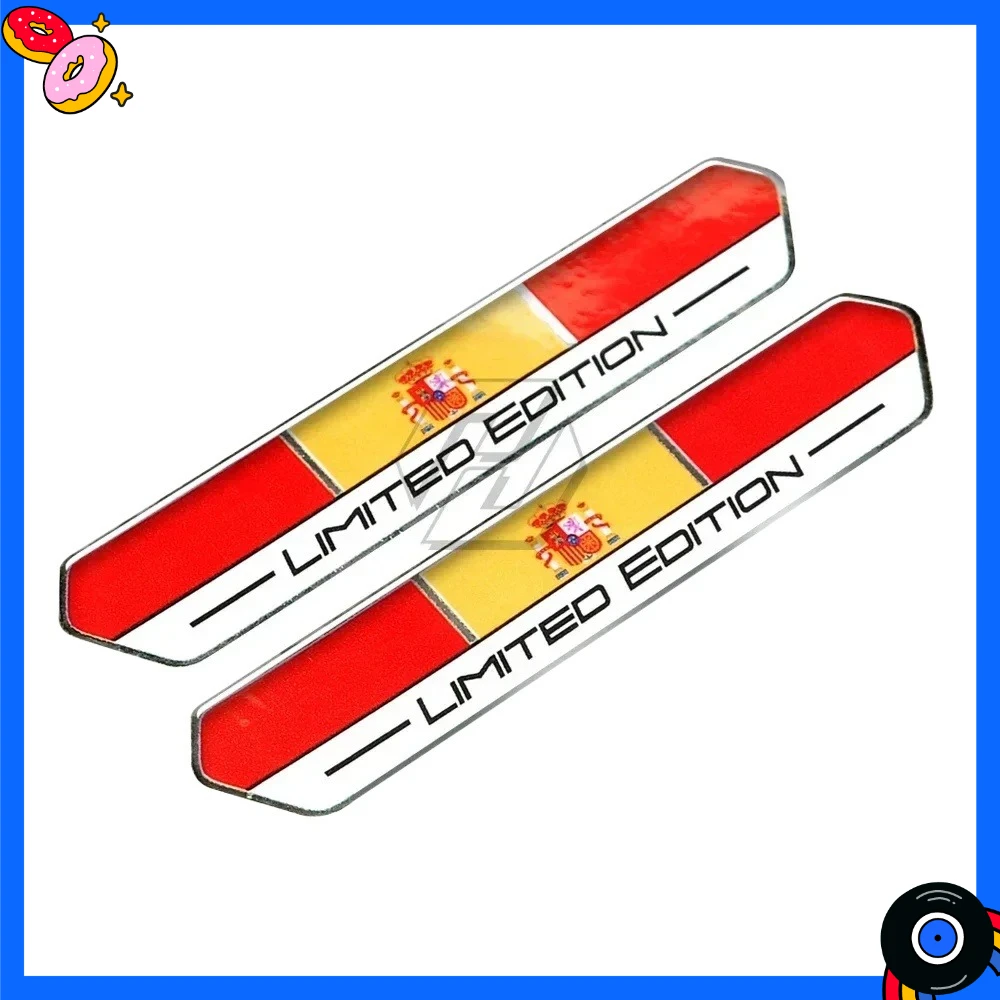 For Aprilia / Ducati Monster / Benelli / Vespa – Spain / Italy / France / Russia Flag Limited Edition Sticker
