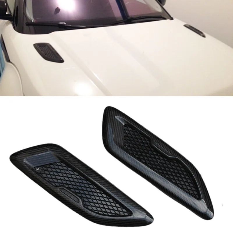 For Land Rover Range Rover Evoque 2014-2015 Carbon Fiber Hood Vent Side Fender Vent Decoration Upgrade