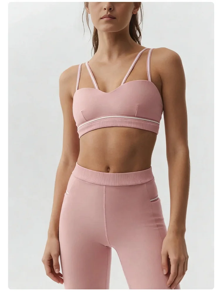 SEEKSUCWomen's Yoga Suit High Waist Hip Lifting Abdominal Compression Legging Straps Beautiful Back Bbra Gym Training Sportswear - view 6