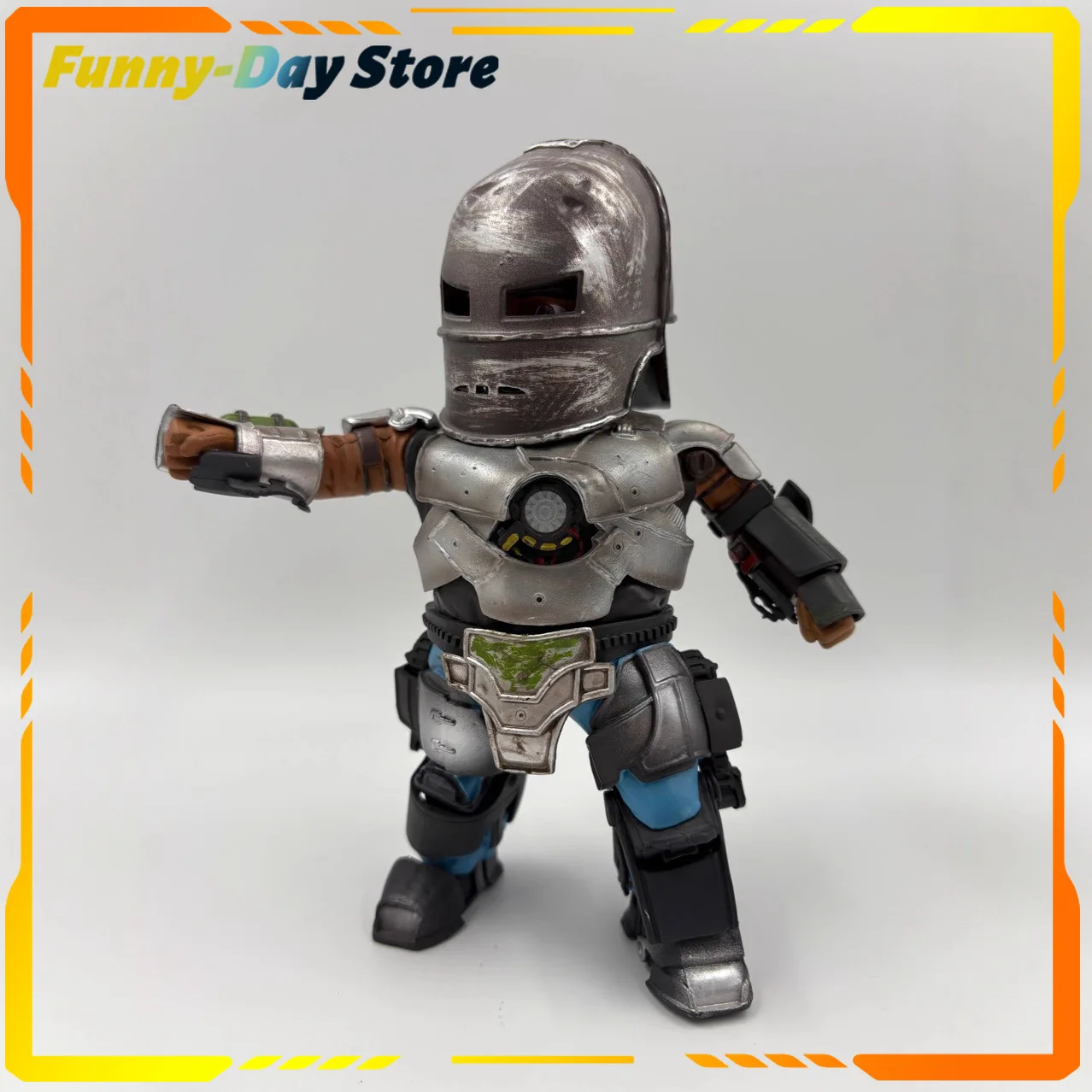 

19cm Iron Man Mark1 Q Version Figure Marvel Comics The Avengers Anime Figures Collectible Desktop Decorations Best Gift for Boys