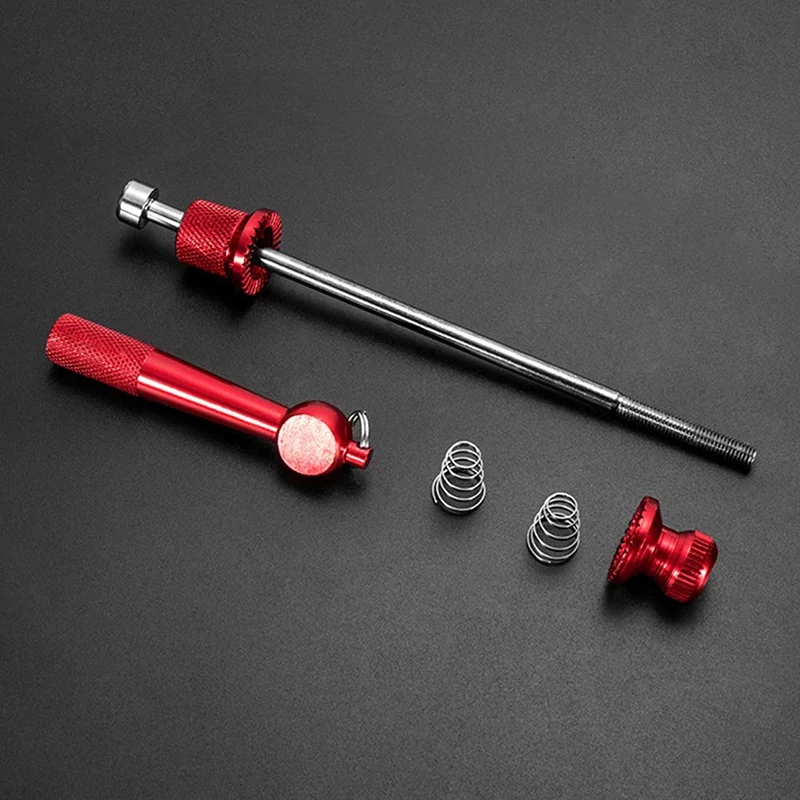 1Set Quick Release Skewers Anti-Theft Aluminum Alloy Bicycle Wheel Hub Skewers Road Bike MTB Quick Release Axle Bolt Set With Lo