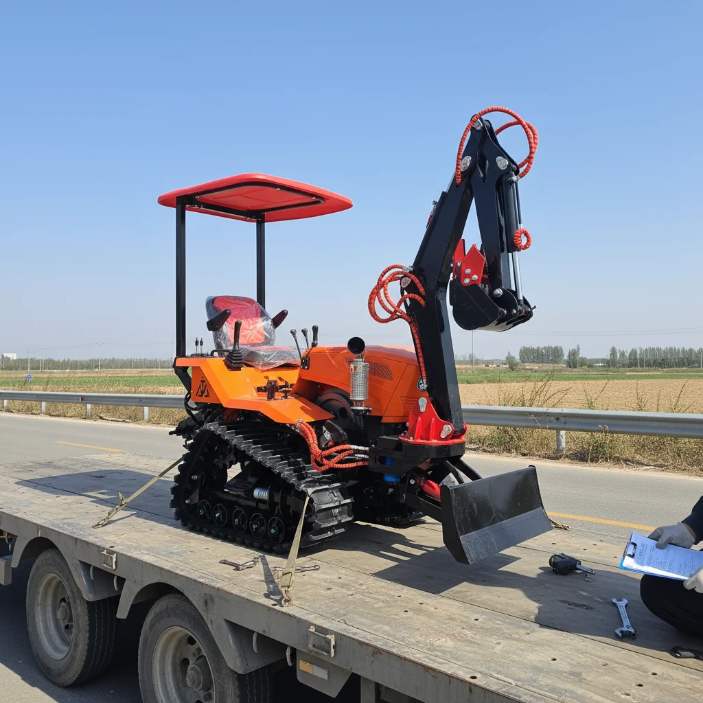 

15HP 25HP Crawler Tractor for Farm Garden Rotary Tiller Ditching Weeding Bulldozing Multifunctional Equipment