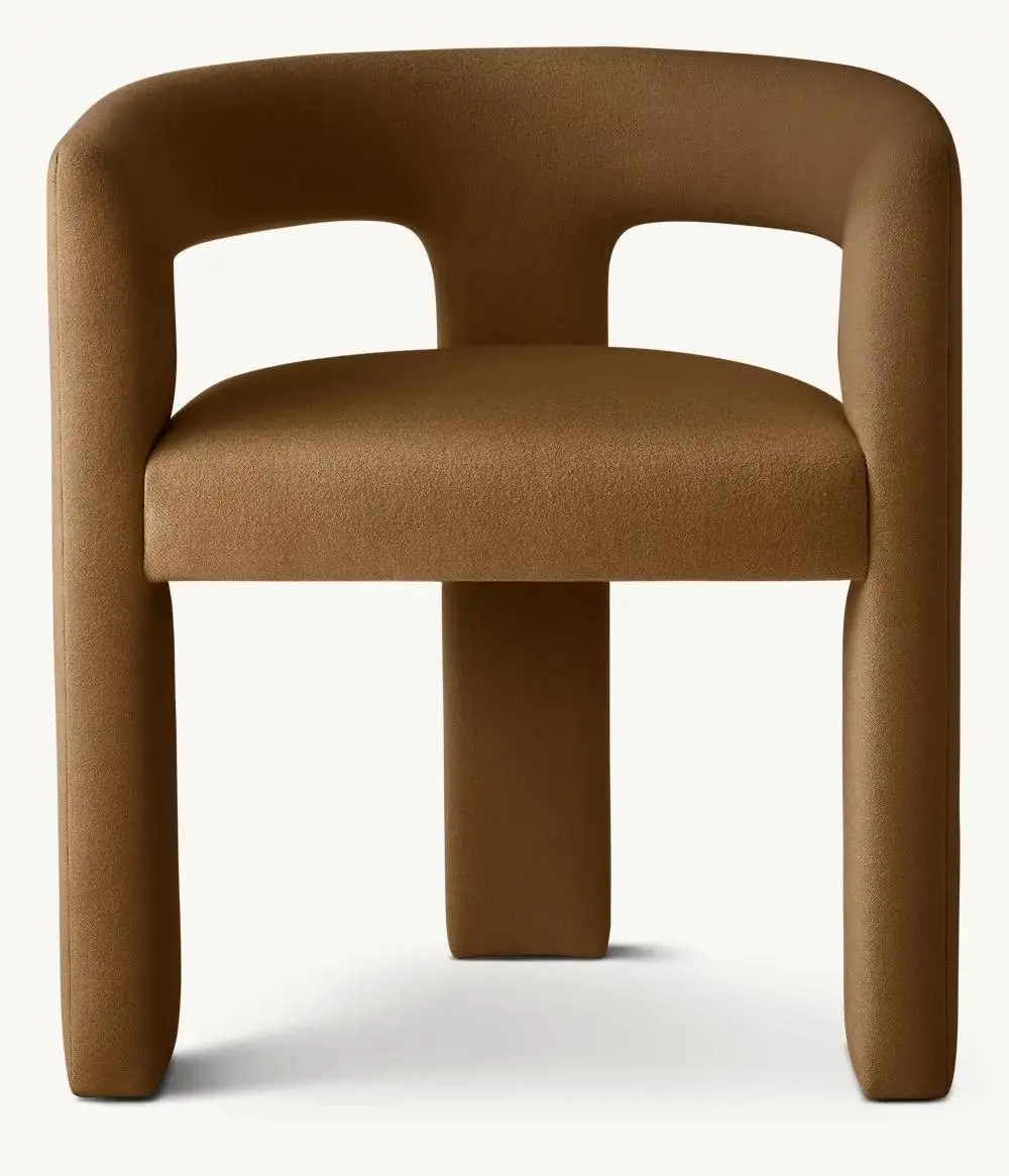 #Modern Eco-Friendly Durable Microfiber Leather Upholstered Portable Dining Room Open-Back Dining Armchair For Home Workshop