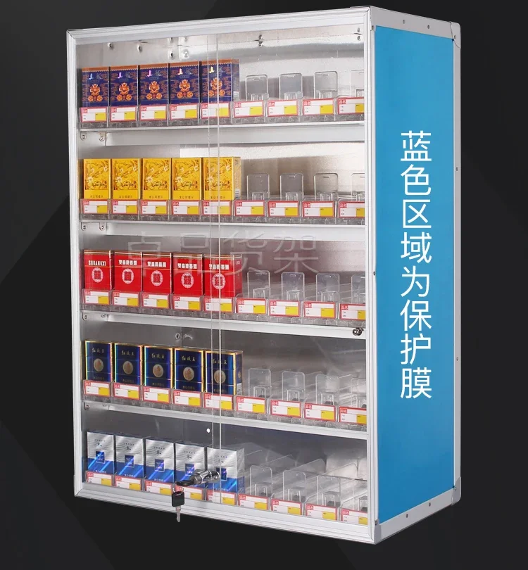 

Подставка для сигарет Автоматический толкатель для сигарет Витрина из алюминиевого сплава