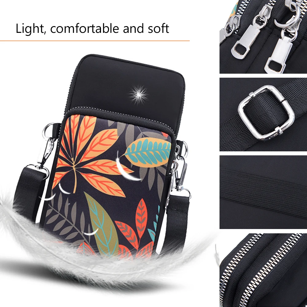 Vrouwen Meisjes Crossbody Telefoon Tassen Portemonnee Mobiel Beurs Kleine Schoudertas Polsbandje Handtassen Reizen Paspoort Neck Pouch Bag