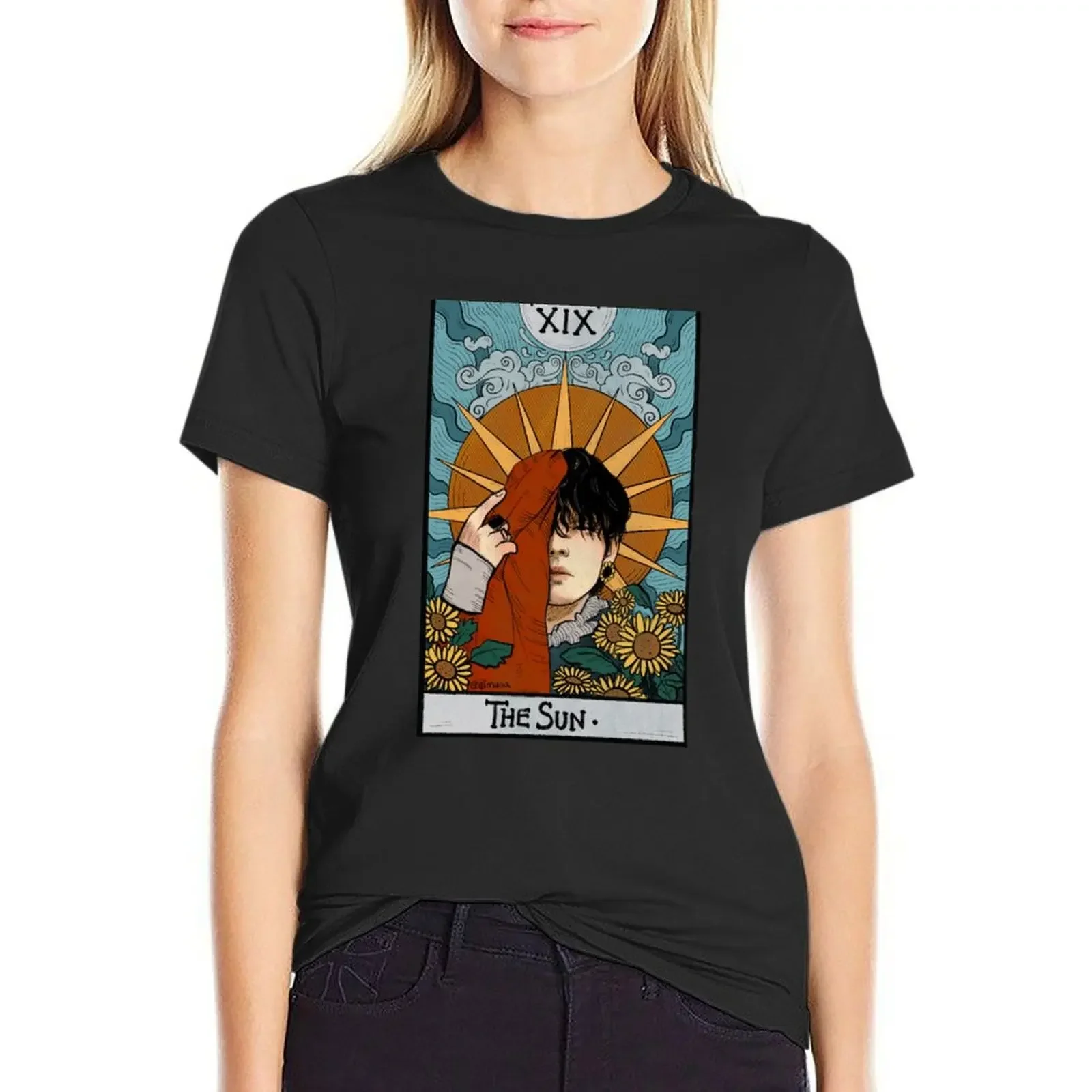 

God of Sun T-Shirt heavyweights animal print vintage blanks ariat shirts for Women