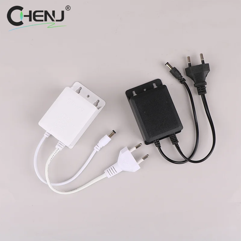 AC 220V Ingang DC 12V Uitgangsvoeding EU Plug Outdoor Waterdichte Power Adapter Oplader Voor CCTV Beveiliging AHD Analoge Ip Camera