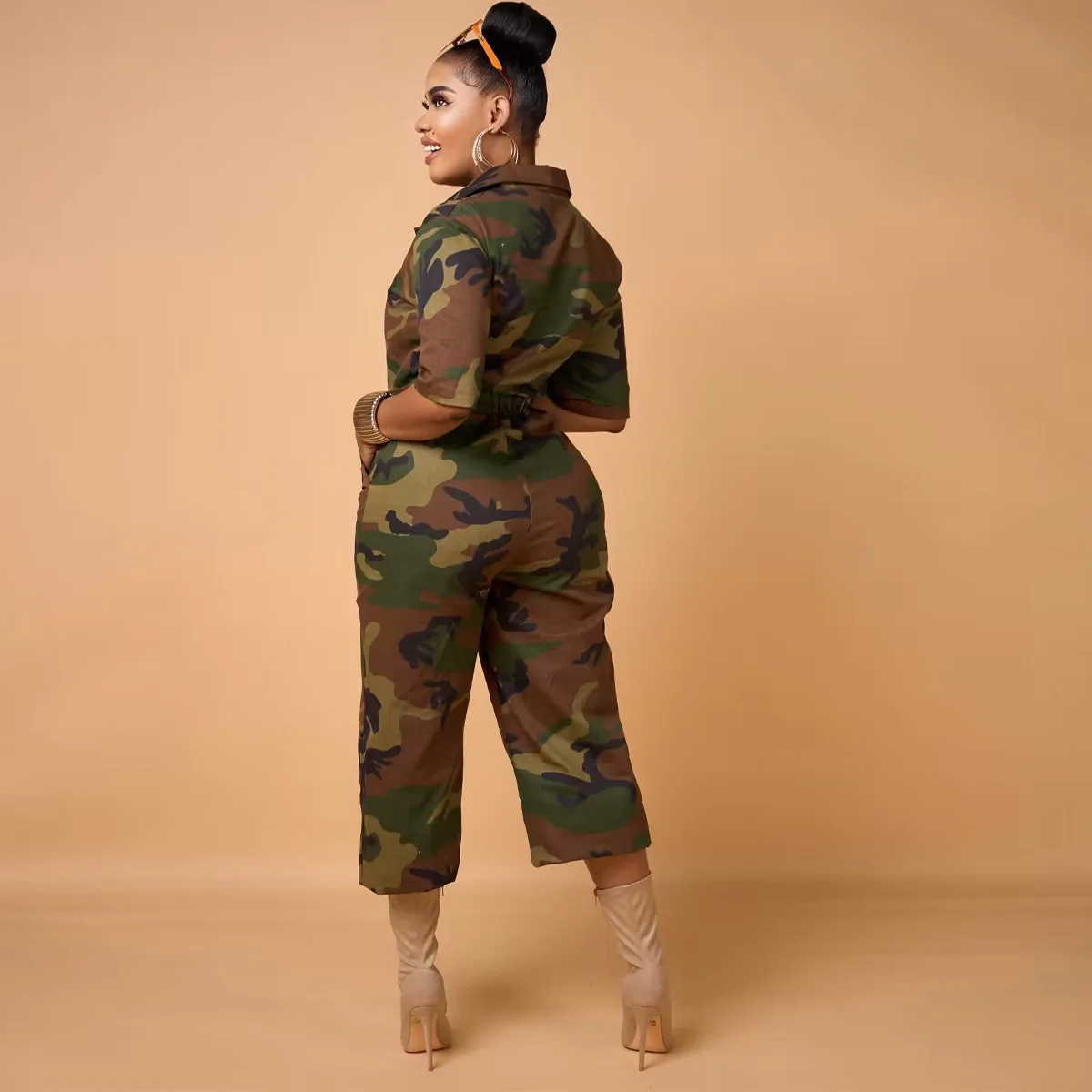 Camo Baggy Jumpsuits Camouflage Pants One Piece Y2K Streetwear Denim Jean Jumpsuit 2023 Fashion Winter Cargo Loose Jumpsuits